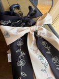 Rose Line Twilly Scarf