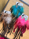 Wild Plume Fringe Earrings by Jaded Gypsy