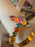 WAFA Colorful Faith Crystal Cross Charm