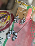 Buffalo Turquoise Squash Blossom Set