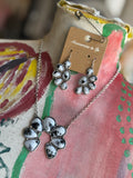 Buffalo Turquoise Squash Blossom Set