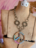 Peace in Technicolor Necklace by Gypsy South