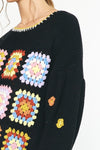 Retro Revival Crochet Sweater