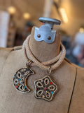 Moon or Star Flower Ice Ice Baby Statement Necklace