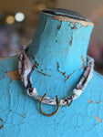 Horseshoe Scarf Necklace - Jennifer Thames Originals