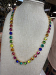 2 Colors - Multi Crystal Necklace