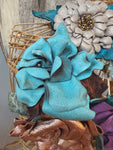A Rare Bird Handmade Leather Bloom Pin