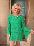 Lucy Green Crochet Tunic / Dress by Lady the Brand