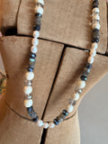 Silver Mist Pearl Wrap Necklace by A Rare Bird