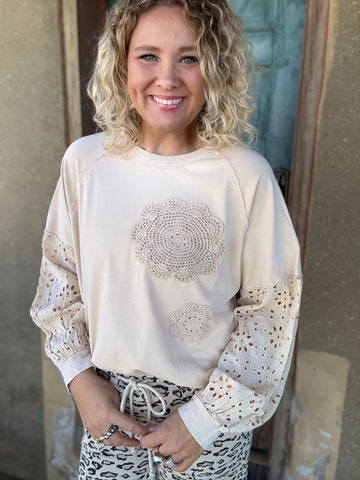 Meadowlace Mineral Wash Pullover