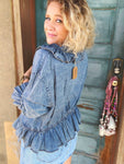 ARB Denim Ruffle Shirt