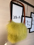 Chartreuse Mongolian Bag by Art by Amy