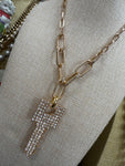 Gold Bling Key Necklace
