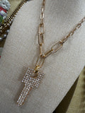 Gold Bling Key Necklace