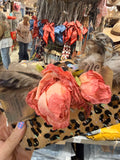 Leopard/Pink Boho Keepsake Convertible Clutch by A Rare Bird