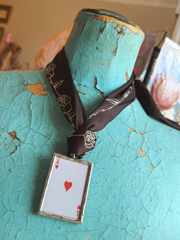 Midnight Bloom Ace Pendant