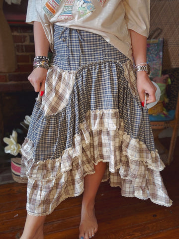 Meadow Stitch Midi Skirt