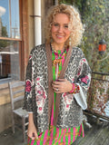 Wild Rose Tiger Kimono Jacket