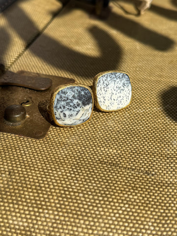 Spotted Horizon Dalmation Jasper Ring