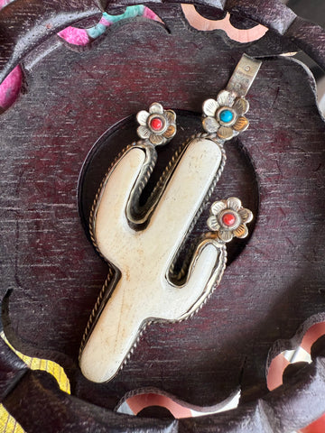 Tibetan Cactus Flower Pendant