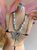 Turquoise Flight Butterfly Necklace by A Rare Bird