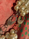 Glamour Trio Pearl Necklace - 2 color clasp options