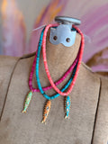 Color Current Gemstone Fish Necklace by Jennifer Thames Originals