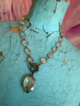 Juicy Gem Drop Necklace - Smoke