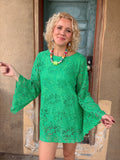 Lucy Green Crochet Tunic / Dress by Lady the Brand