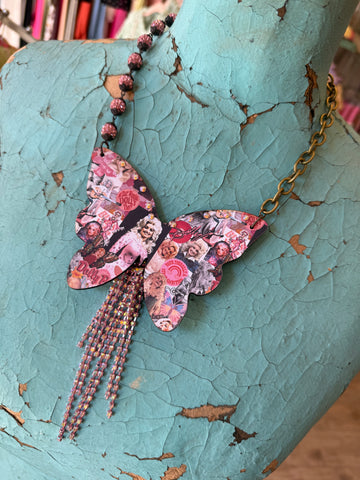 Gypsy South Dolly Butterfly Necklace
