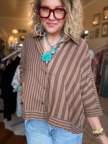 Wanderer Stripe Button Down