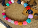 Color Theory Cube Bead Necklace