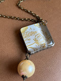 Art by Amy “Everyday Bloom” Pearl & Shadowbox Necklace