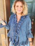 ARB Denim Ruffle Shirt