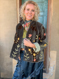 Wildflower Flight Velvet Jacket
