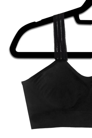 PLUS Strap Its Black Lace on Black Bra