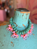 Turquoise Carousel Kisses Necklace
