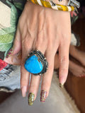 Juicy Turquoise Raindrop Ring
