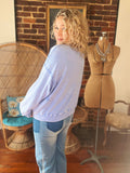 Periwinkle Daisy Pullover