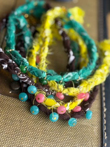 Lady the Brand Bandana Jade Necklace