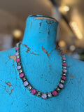 Pink Stardust Full Circle Necklace