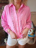 Sugar Lace Button-Up
