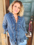 ARB Denim Ruffle Shirt