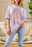 Stay Wild Lavender Tiger Tee
