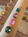 WAFA Mosaic Drop Crystal Charm