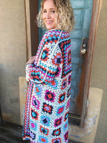 Painted Skies Crochet Cardigan