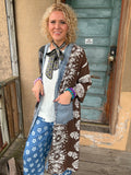 Midnight Bandana Patchwork Kimono