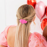 Flat Hair Clip | Tiny | Pink Heart to Heart
