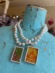 Kantha Holiday Glass Necklace