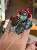 Labradorite Flash Ring by Jennifer Thames Originals